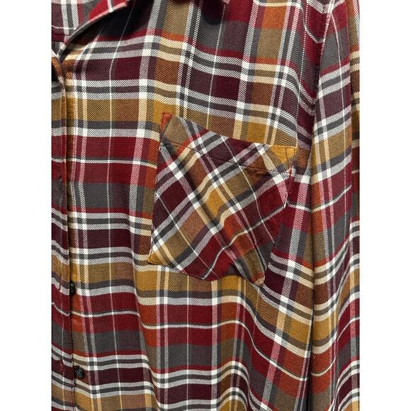 Lucky Brand XL Ultra Soft Women Plaid Button Up Flannel Viscose 2023 - Picture 2 of 9